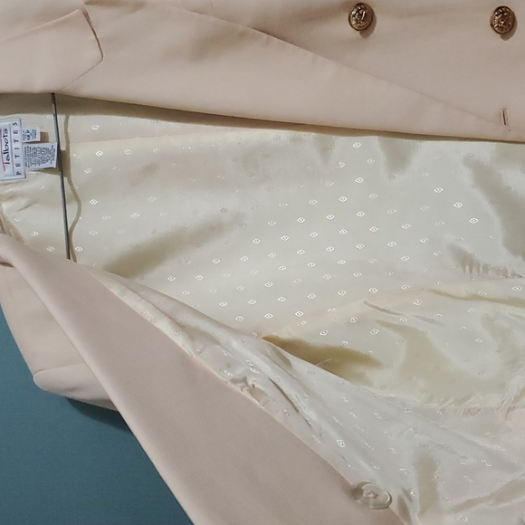 Talbots Women Pale Yellow Jacket/12 P - Picture 6 of 8